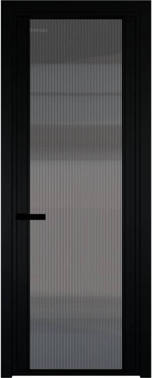 Межкомнатная дверь Profil Doors 2 AGP цвет профиля Черный, стекло безопасное 6 мм мору тонированное 600x2000