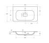 Раковина Cezares Relax CZR-800/480-LV-MR-NV-W0 белая матовая, 80x48 фото 5