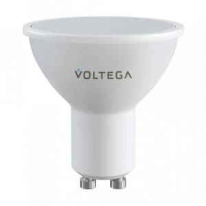 Лампа светодиодная диммируемая Voltega GU10 5W 2700K матовая VG-MR16GU10cct-WIFI-5W 2425