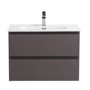 Тумба с раковиной BelBagno Kraft 60 Темно-серый матовый, раковина BB600ETL