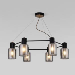 Подвесной светильник Eurosvet Notion 70219/6 черный/античная бронза