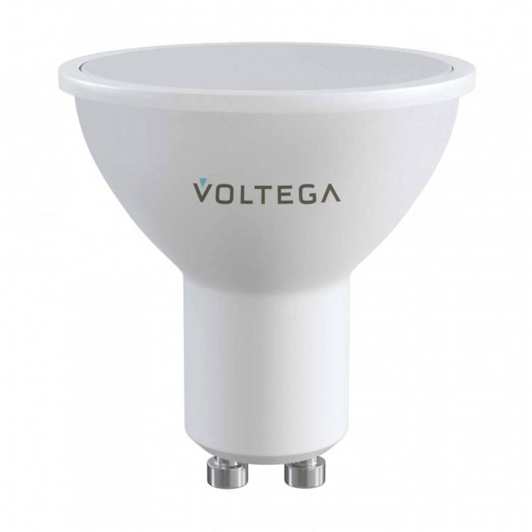 Лампа светодиодная диммируемая Voltega GU10 5W 2700K матовая VG-MR16GU10cct-WIFI-5W 2425