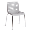 Стул Tetchair Skalberg (mod. C-084-A) 19259 Grey (серый)/Chrome (хром) 46x56x79