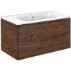 Тумба с раковиной Vincea Paola 100 темный дуб фото 2
