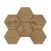 Мозаика Ametis by Estima Selection 39024 Mosaic/SI04_NS/25x28,5x10/Hexagon Walnut 25x28.5