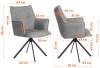 Кресло Tetchair Lutz 25406 VT shape wood rose, велюр, букле, вращающееся фото 16