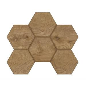 Мозаика Ametis by Estima Selection 39024 Mosaic/SI04_NS/25x28,5x10/Hexagon Walnut 25x28.5