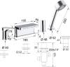 Смеситель на борт ванны Remer Class Line L06 фото 2