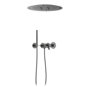 Душевая система Timo Saona SX-2358/18SM с термостатом, черное золото