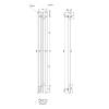 Полотенцесушитель электрический Point Фрея PN20712W П2 100x1200, белый фото 3