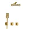 Душевой комплект Wasserkraft Schunter A8251.306.180.259.285.194.201 встраиваемый, с верхней душевой насадкой и лейкой, золото фото 6