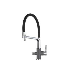 Смеситель для кухни Granula GR-0075, ГРАФИТ