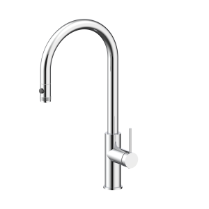 Смеситель для кухни Paulmark Galant Ga213077-CR с выдвижным изливом, хром