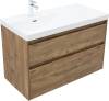 Тумба с раковиной Aquanet Nova Lite 2.0 100 L 365908 Дуб рустикальный фото 3