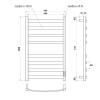 Полотенцесушитель электрический Point Антея PN17858B П8 500x800, черный фото 4