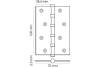 Петля Rucetti RS 100X70X2.5-4BB AC античная медь фото 2