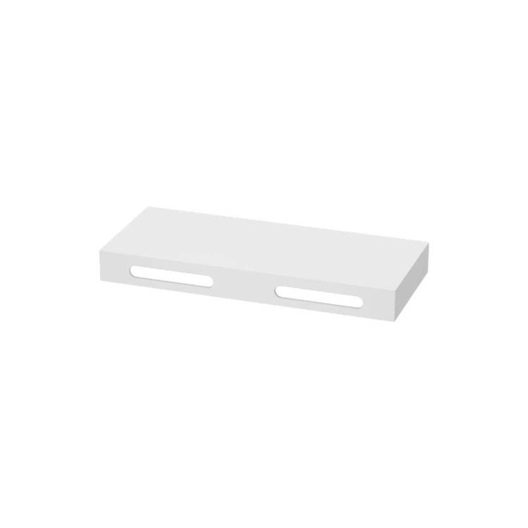 Столешница Misty Скарлет 4623723857544 120 см solid surface, белый, с 2 вырезами