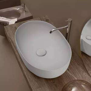 Раковина Kerasan Nolita 534359 накладная, 60 см, серая матовая