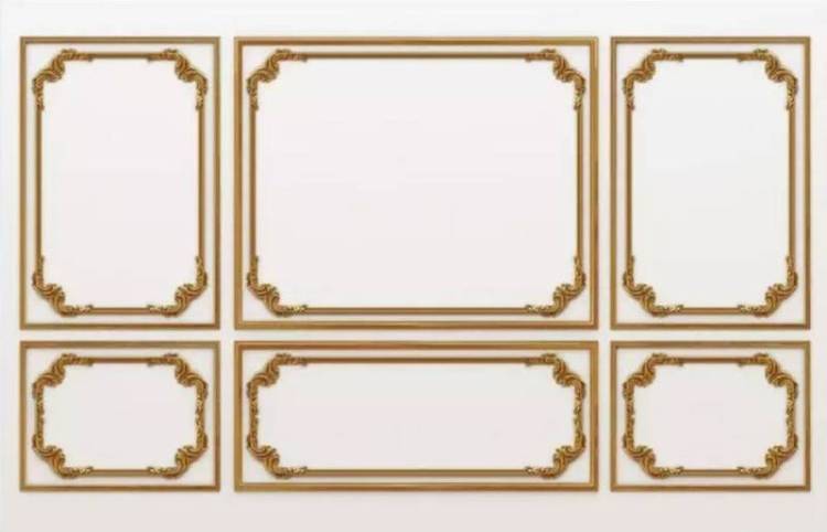 3D Фотообои Artegrafico «Золотой багет» DR-011 канвас