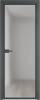 Межкомнатная дверь Profil Doors 1 AX цвет профиля Серая ночь, стекло безопасное 6 мм матовое 800x2000