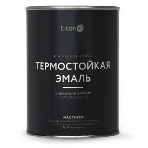 Эмаль термостойкая Elcon Max Therm красная до 400С 0.8 кг