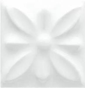 Вставка Adex Studio ADST4053 Taco Relieve Flor №1 Snow Cap 3х3