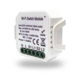 Wi-Fi реле-выключатель Denkirs RL1000 RL1002-SM
