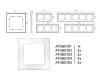 Рамка 4-постовая Ambrella Volt Alfa Platos AF380104 фото 4