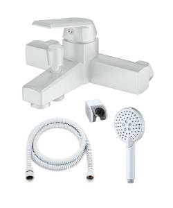 Смеситель для ванны OneLife P02-300W,белый