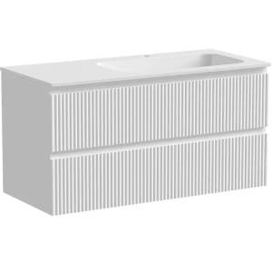 Тумба с раковиной Sancos Snob R SNR100RW 100 см, R, Bianco