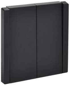 Выключатель 2-клавишный проходной IEK Forte&Piano FP-V22-0-10-1-K02 черный