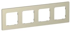 Рамка 4-постовая IEK Flite FI-M42-32-20-K37 шампань