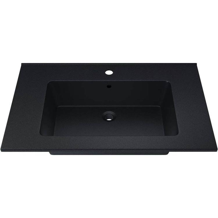 Раковина Uperwood Parma Quartz 291003007 77 см, космос, черная матовая