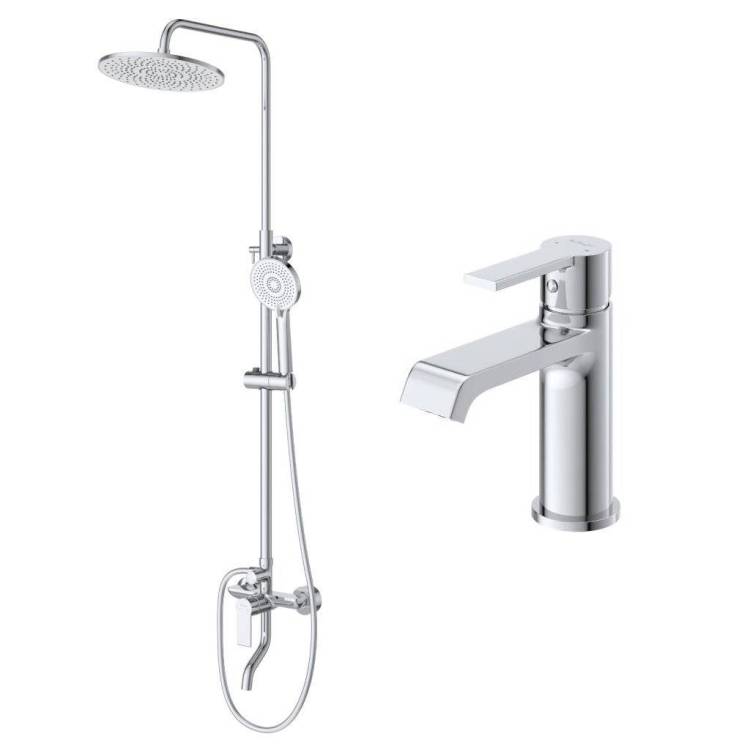 Душевой комплект BelBagno Aurora AURORA-VSCM/LVM-CRM хром