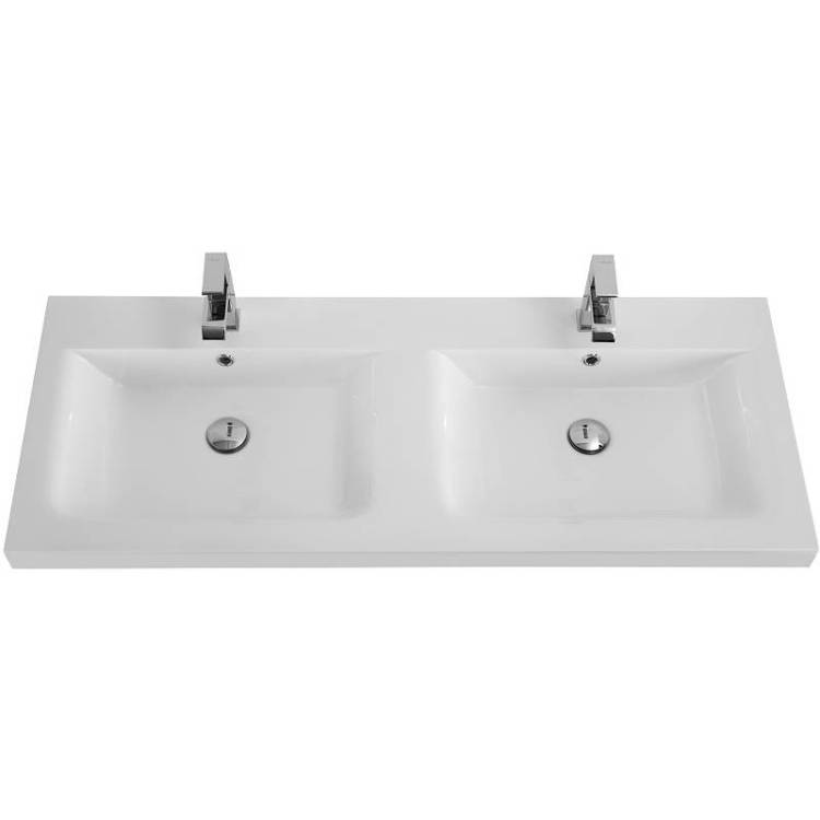 Раковина Cezares Eco 120 CZR-1200/480-2-LV-MR-ECO двойная, белая