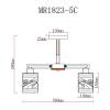 Потолочная люстра MyFar Olivia MR1823-5C фото 2