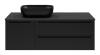Тумба с раковиной Brevita Карго УТ000024164 черная, 120 см фото 2