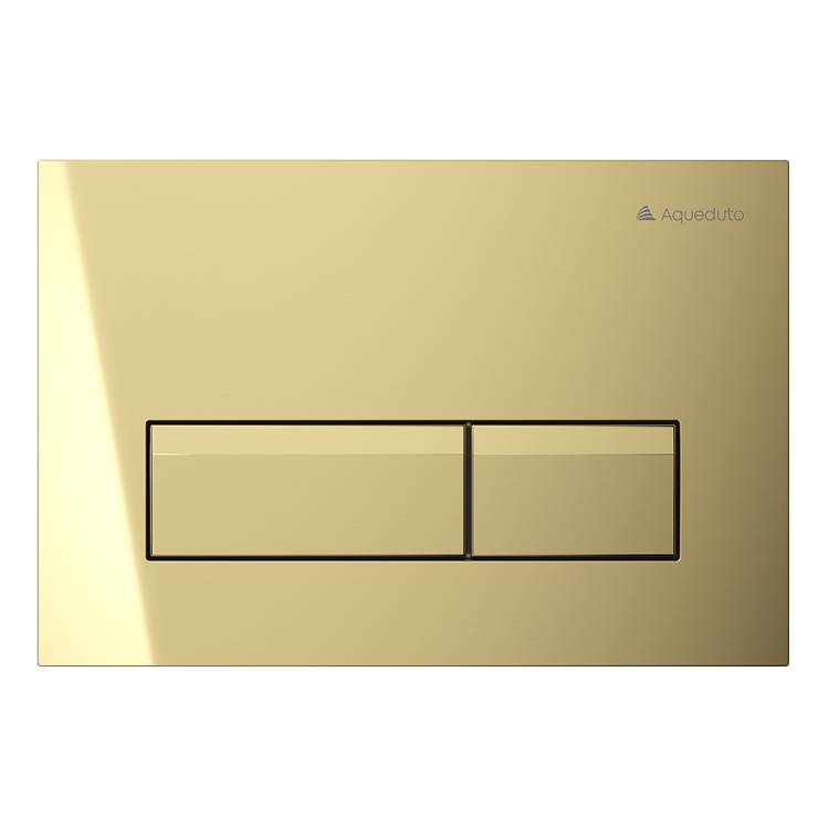 Кнопка смыва Aqueduto Retangulo Novo RET0250 шлифованное золото