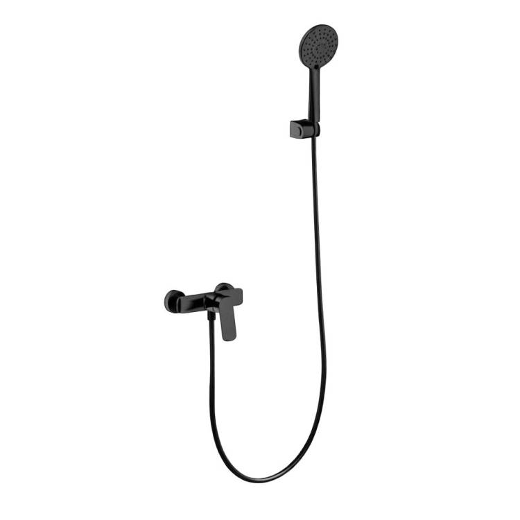 Смеситель для душа Arrow AG3503MB-A с душевым гарнитуром, черный матовый