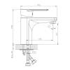 Смеситель для умывальника Decoroom DR72 DR72011 одноручный для умывальника монолитный Хром фото 2