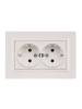 Розетка 2-местная с заземлением и шторками IEK Brite BR-R24-16-K36-F жемчуг фото 8