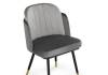Стул Woodville Penelopa 15415 dark gray / light gray / black / gold фото 5