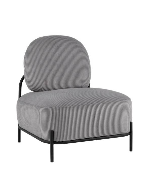 Кресло Stool Group Стоун vd-stone-cl-steel светло-серый, велюр рельефный