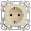 Розетка 1-местная с заземлением IEK Flite FI-R11-16-1-K86 сливочный фото 3