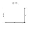 Душевой уголок Vincea Slim VSR-4SLP9010CLB профиль черный, стекло прозрачное, 100x90x195 фото 5