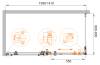 Душевой уголок Cezares Stylus-M STYLUS-O-M-AH-1-140/90-C-Cr профиль хром глянцевый, стекло прозрачное, 140x90x195 фото 4