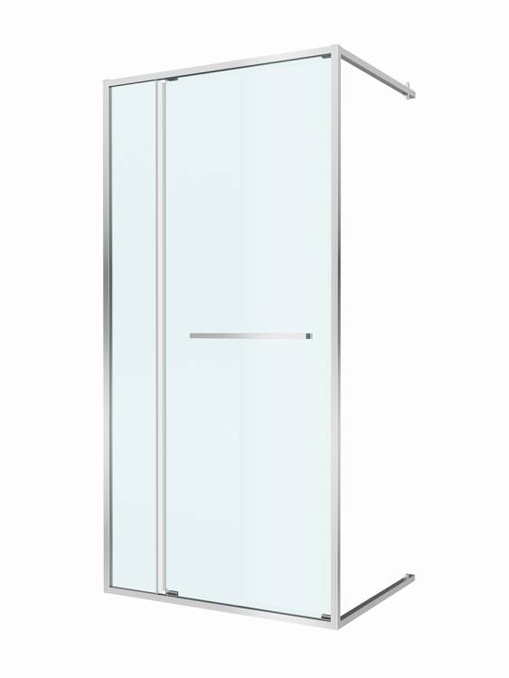 Душевая дверь в нишу Cezares LUX-B-FS-11-100-C-CR профиль хром, стекло прозрачное, 100x195