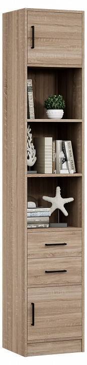Стеллаж комбинированный МФ Мастер Либерти-41-128 Либерти-41-ДС-128 дуб сонома