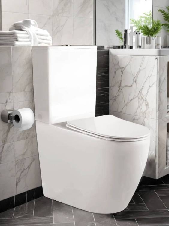 Унитаз-компакт Cerutti Spa Bella 8709 безободковый, с микролифтом