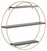 Полка навесная Stool Group Luna FDC9685 g bl/m золотая, черный мрамор 50x10x50